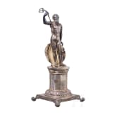 A silver Neptune figure, Portugal, Porto, circa 1800