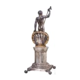 A silver Neptune figure, Portugal, Porto, circa 1800