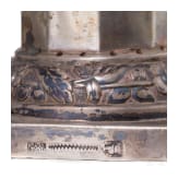 A silver Neptune figure, Portugal, Porto, circa 1800