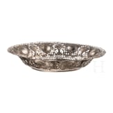 A silver bowl with putti, German, circa 1870