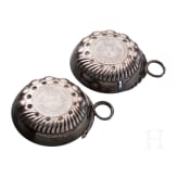 Two coin-inset silver wine-taster, France, Ernest Eschwege (worked until 1921)