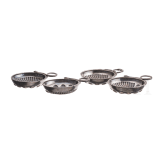 Four coin-inset silver wine-taster, France, Ernest Eschwege, circa 1900