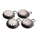 Four coin-inset silver wine-taster, France, Ernest Eschwege, circa 1900