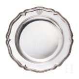 A silver serving plate with coat of arms, H. Meyen & Co. Berlin, circa 1900