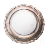 A silver serving plate with coat of arms, H. Meyen & Co. Berlin, circa 1900