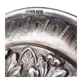A large German partially gilt silver owl &bdquo;drinking game", Schw&auml;bisch Gm&uuml;nd, Hugo B&ouml;hm, circa 1900