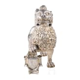 A partially gilt silver aquamanile, Hanau, late 19th century