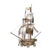 A gilt-silver ship, Belgium, after 1942