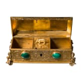 A brass casket, late 19th century