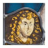 Gotische Bleiverglasung (Teil eines Kirchenfensters) mit Heiligendarstellung, Peter Hemmel von Andlau (um 1420 Andlau - 1506 Stra&szlig;burg), um 1477/78