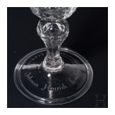 Glaspokal, Sachsen, Gl&uuml;cksburger H&uuml;tte, datiert 1754