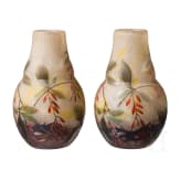 Paar Jugendstil-V&auml;schen, Nancy, Daum Fr&egrave;res, um 1900 - 1905