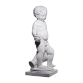 Seltene, gro&szlig;e Nymphenburg-Figur &bdquo;Knabe mit Krug und Traube", Josef Wackerle, um 1910 (Entwurf)