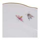Sechs Suppenteller mit Blumen und Insekten, Meissen, um 1840/50