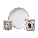 Portraittasse, Tasse und eine Untertasse, KPM, 1820- 1840