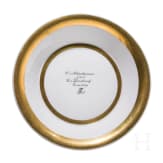 Studentica Tasse &bdquo;Corps Franconia Jena" mit Untertasse, datiert 1859