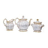 54-teiliges Service des Georg Grafen zu M&uuml;nster mit zahlreichen Adelswappen, deutsch, KPM, datiert 1840-1845