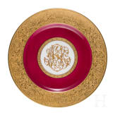 Teller mit Monogramm, Limoges, 20. Jhdt.
