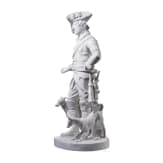 Porzellanfigur &bdquo;Alter Fritz mit Windhunden", Hugo Meisel (Entwurf), Aelteste Volkstedter Porzellanmanufaktur, nach 1915