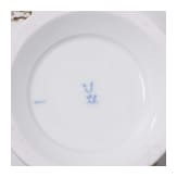 20-teiliges Porzellanservice, B-Form, Meissen, um 1924