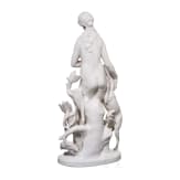 A porcelain figure "Diana with dog", Hugo Meisel (design), Schwarzburger Werkst&auml;tten, circa 1936