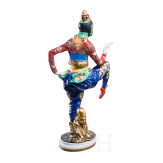 A porcelain dancing figure of Anita Berber "Korean Dance", Constantin Holzer-Defanti, 1919 (design), Rosenthal Kunstabteilung Selb, circa 1929