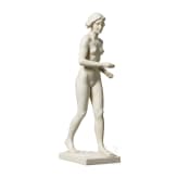 A buiscuit porcelain figure of a walking nude "Die Schreitende", Ottmar Obermaier, 1931 (design), Rosenthal, Kunstabteilung Selb, 1940s (finish)