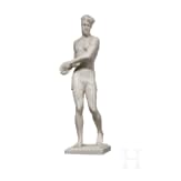 A buiscuit porcelain figure of a discus thrower "Diskuswerfer", Ottmar Obermaier, 1931 (design), Rosenthal Kunstabteilung Selb, 1941 (finish)