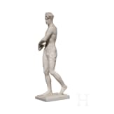 A buiscuit porcelain figure of a discus thrower "Diskuswerfer", Ottmar Obermaier, 1931 (design), Rosenthal Kunstabteilung Selb, 1941 (finish)