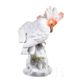 A porcelain cockatoo, Johann Friedrich Eberlein, 1737 (design), Meissen, 20th century