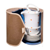 A porcelain travel cutlery in suitcase "Koffergeschirr 20:1", Otto Koch, 1938 (design), Rosenthal-Selb, circa 1950 (finish)