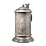 An engraved Austrian pewter jug from Wels, dated 1641