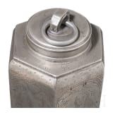 An engraved south German pewter container, dated, 1660