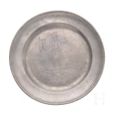 Five German Pewter plates, 17th/18th century
