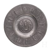 Five German Pewter plates, 17th/18th century
