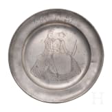Five German Pewter plates, 17th/18th century