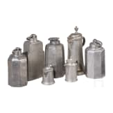 A large group of German pewter objects, 18th/19th century