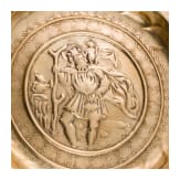 A Nuremberg alms dish with Christophorus motive, 1st half of the 17th century