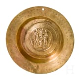 A Nuremberg alms basin with Adam & Eve motive, 1st half of the 16th century