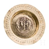A Nuremberg alms basin with adam & Eve motive, 1st half of the 16th century