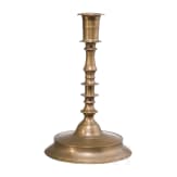 A Nuremberg brass renaissance candlestick, mid 16th century