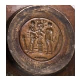 A Nuremberg alms basin with adam & Eve motive, 1st half of the 16th century