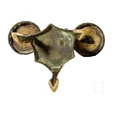 A figural brass candlestick in Nuremberg gothic style, ca. 1880