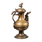 A Victorian nuremberg brass jug in gothic style, Germany ca. 1880