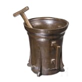 A Nuemberg gothic bronze mortar, 15th century