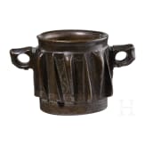 A Portuguese bronze mortar, 15th/16th century