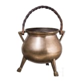 A large south german tripod bronze cauldron, 17th/18th century