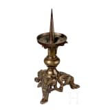 A pricket candlestick in romanesque style, germany, ca. 1880