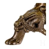 A pricket candlestick in romanesque style, germany, ca. 1880