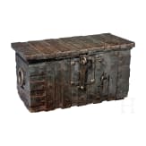 A heavy oak and iron armada chest, Tyrol, 1st half of the 16th century